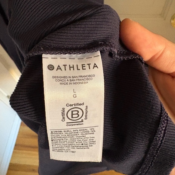 Athleta Sleeveless Navy Midi Tank Dress - Picture 5 of 8